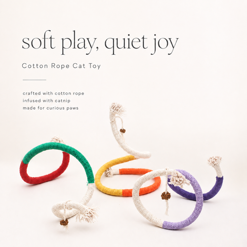 Catnip Cotton Rope Cat Toy – Chew, Play & Bond