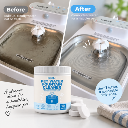Pet Water Fountain Cleaner Tablets – 10 Count