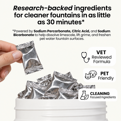 Pet Water Fountain Cleaner Tablets – 10 Count