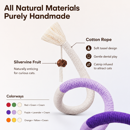 Catnip Cotton Rope Cat Toy – Chew, Play & Bond